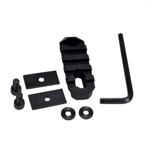 GrovTec Tube Rail, Barrel Band Mounted Picatinny Rail, 2.6", .800-.850, Black - Optic Mount - view 2