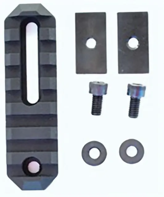GrovTec US Stock AR Picatinny Rail 3in 7 Slot Black - Optic Mount - view 1