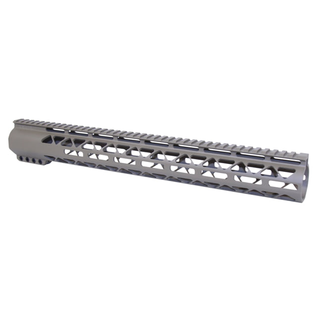 Guntec USA 16.5'' AIR-LOK Series M-LOK Compression Free Floating Handguard w/ Monolithic Top Rail .308 Cal Cerakote Flat Dark Earth - Handguard for AR-15, vista 1