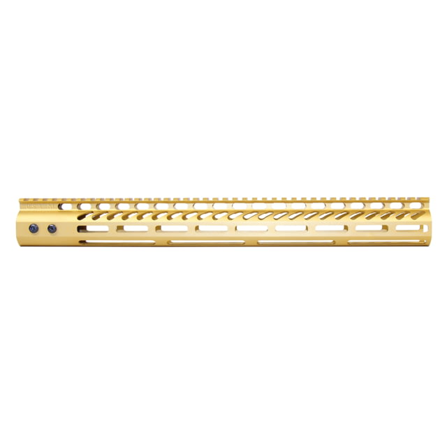 Guntec USA 16.5'' Ultra Lightweight Thin M-LOK System Free Floating Handguard w/ Monolithic Top Rail Anodized Gold - Handguard for AR-15 - view 1