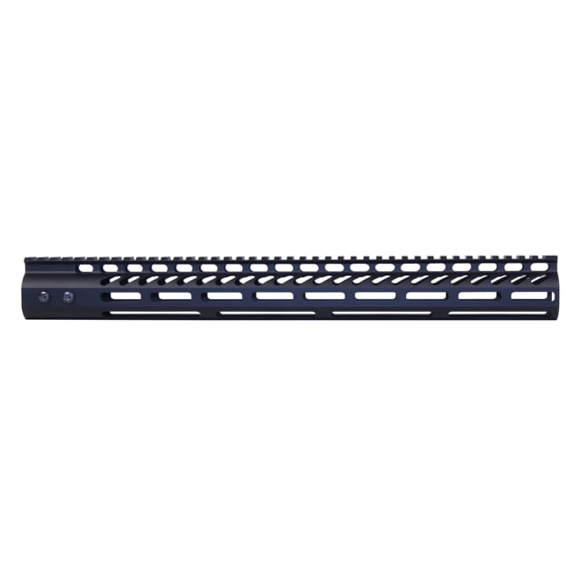Guntec USA 16.5'' Ultra Lightweight Thin M-LOK System Free Floating Handguard w/ Monolithic Top Rail Anodized Black - Handguard for AR-15, vista 1