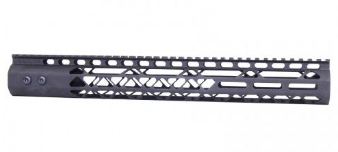 Guntec USA .308 Caliber Air Lite Series M-LOK System Free Floating Handguard w/Monolithic Top Rail 15in Black - Handguard for AR-15, vista 1
