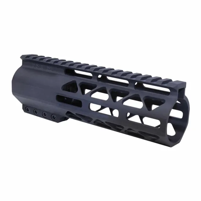 Guntec USA .308 Caliber AIR-LOK Series M-LOK Compression Free Floating Handguard w/Monolithic Top Rail 7in Black - Handguard for AR-15 - view 1
