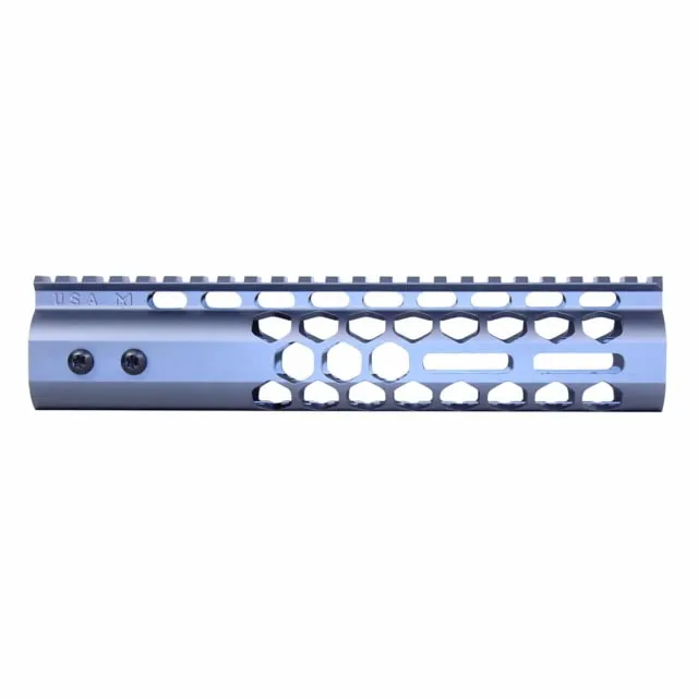 Guntec USA Air Lite Honeycomb Series M-LOK Free Floating Handguard w/Monolithic Top Rail 9in Grey - Handguard for AR-15 - view 1
