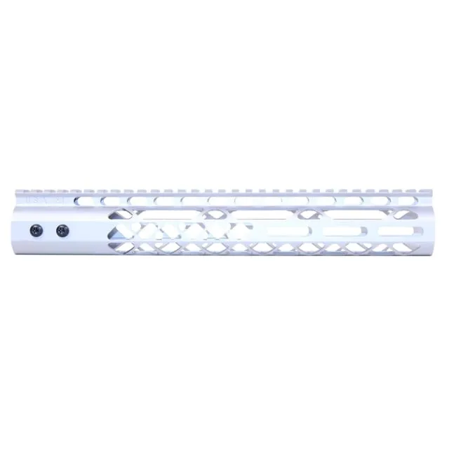 Guntec USA Air Lite M-LOK Free Floating Handguard w/Monolithic Top Rail 12in Clear - Handguard for AR-15, vista 1