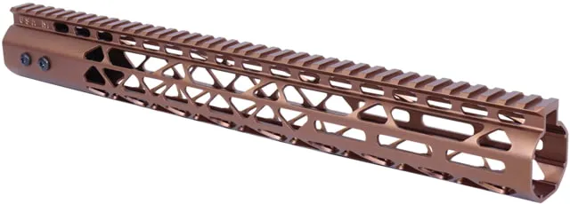 Guntec USA Air Lite M-LOK System Free Floating Handguard With Monolithic Top Rail 15in Anodized Bronze - Handguard for AR-15 - view 1