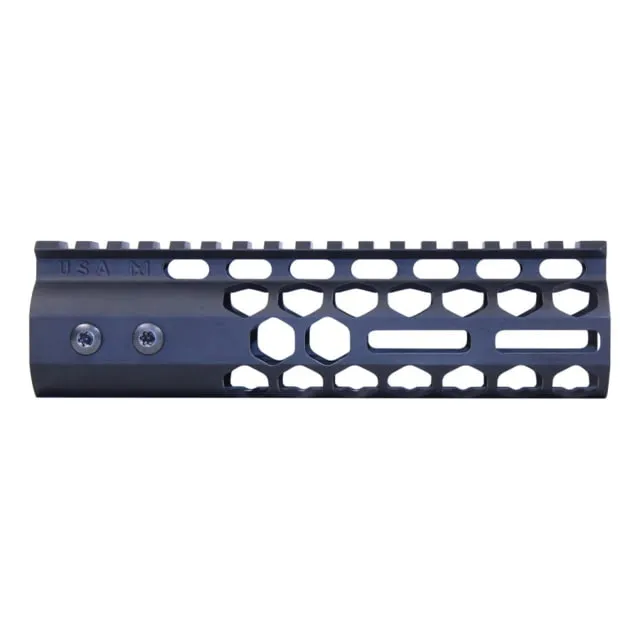 Guntec USA Air Lite Series Honeycomb M-LOK Free Floating Handguard w/ Monolithic Top Rail 7in Anodized Black - Handguard for AR-15 - view 1