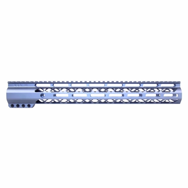 Guntec USA AirLok Series M-LOK Compression Free Floating Handguard w/Monolithic Top Rail 15in Grey - Handguard for AR-15 - view 1