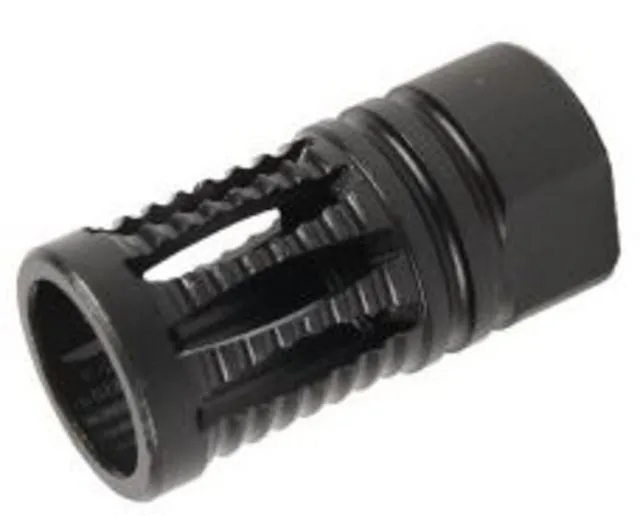 Guntec USA AR-10/LR-308 Gen 2 A2 Ribbed Birdcage Flash Hider .308 Cal - Muzzle Device for AR-15, vista 1
