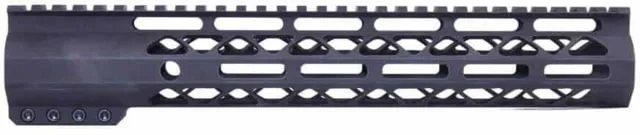 Guntec USA AR-15 12in Air-Lok Series M-LOK Compression Free Floating Handguard w/ Monolithic Top Rail Anodized Black - Handguard for AR-15 - view 1
