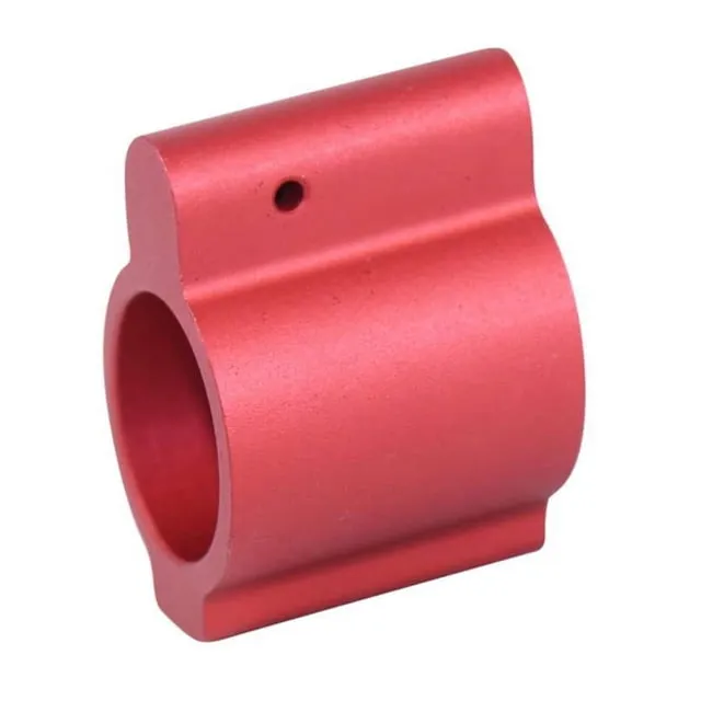 Guntec USA AR-15 Aluminum Low Profile .750 Gas Block Anodized Red - Gas Block for AR-15 - view 1