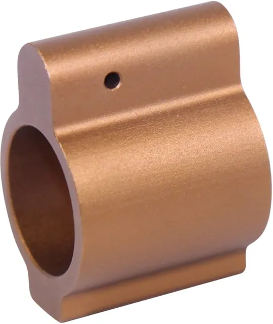 Guntec USA AR-15 Aluminum Low Profile Gas Block .750 in Bronze - Gas Block for AR-15, vista 1