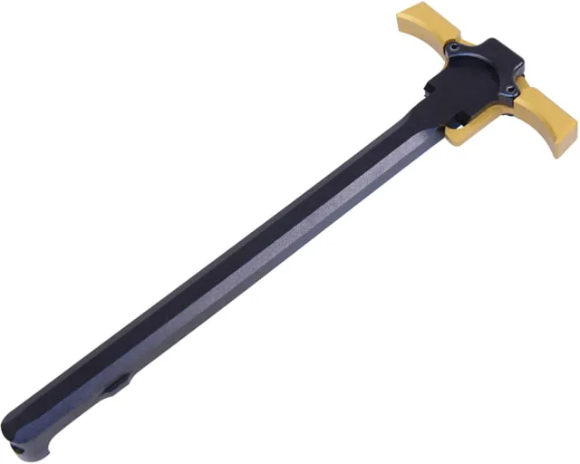 Guntec USA AR-15 Ambidextrous Quick Engage Charging Handle Anodized Black/Gold - Charging Handle for AR-15 - view 1
