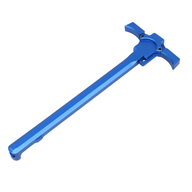 Guntec USA AR-15 Ambidextrous Quick Engage Charging Handle Anodized Blue - Charging Handle for AR-15, vista 1