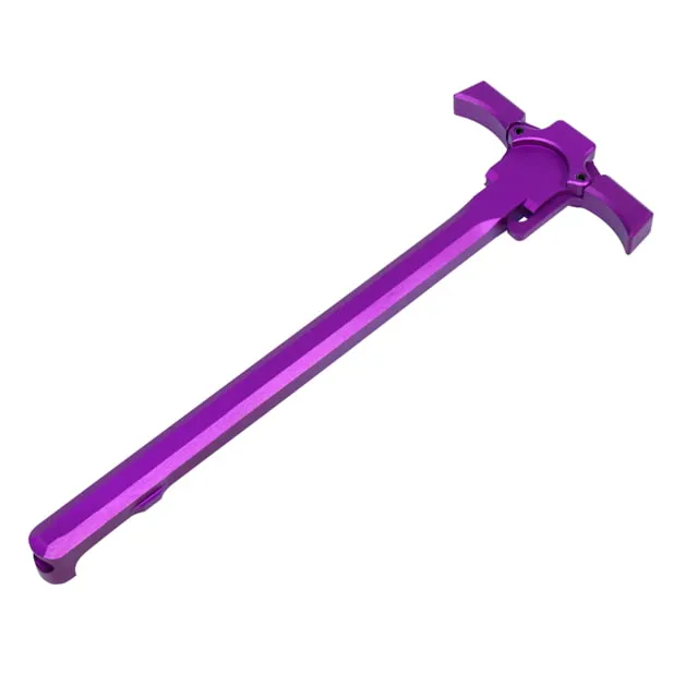 Guntec USA AR-15 Ambidextrous Quick Engage Charging Handle Anodized Purple - Charging Handle for AR-15, vista 1