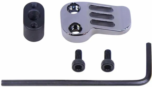 Guntec Usa Ar-15 / Ar .308 Extended Mag Catch Paddle Release Black Chrome Ext-Mc-Bc - Magazine Release for AR-15, vista 1