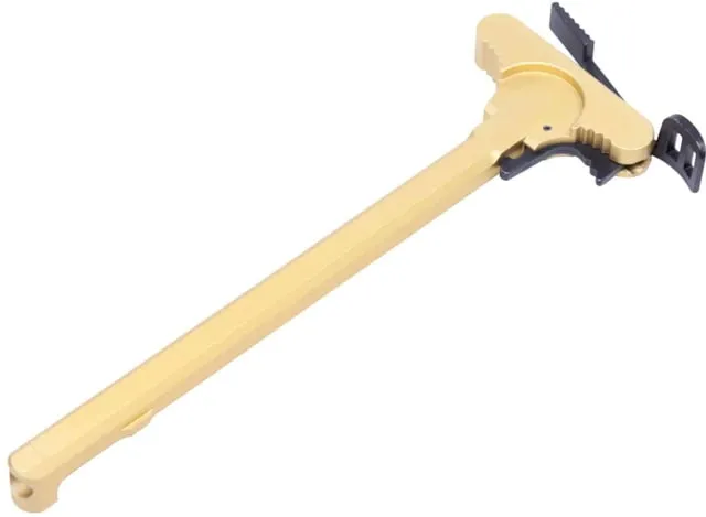 Guntec USA AR-15 Charging Handle w/ Ambidextrous Latch Anodized Gold - Charging Handle for AR-15, vista 1