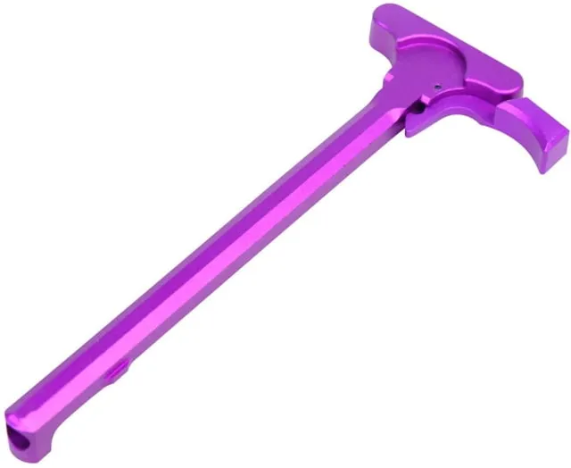 Guntec USA AR-15 Charging Handle w/ Gen 5 Latch Anodized Purple - Charging Handle for AR-15, vista 1