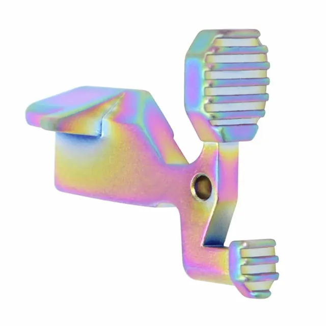 Guntec USA AR-15 Extended Ergonomic Bolt Catch Matte Rainbow Pvd Coated - Bolt Catch for AR-15 - view 1