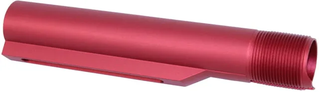 Guntec USA AR-15 Gen 2 Mil-Spec Buffer Tube Anodized Red - Buffer Tube Assembly for AR-15, vista 1