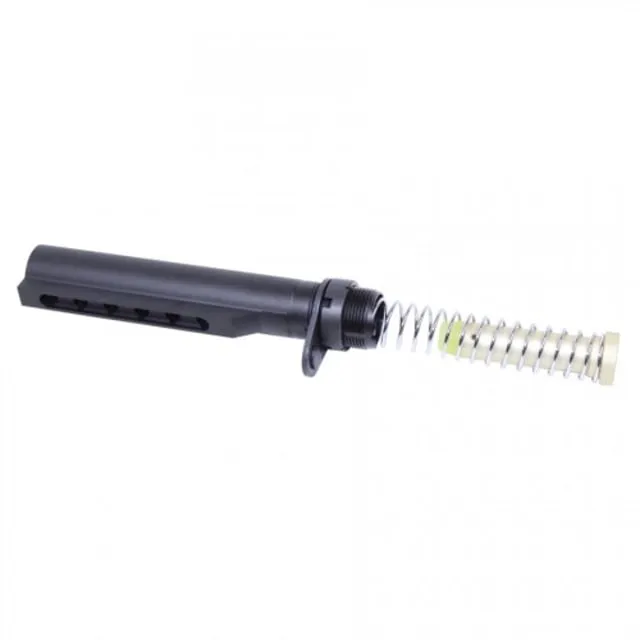 Guntec USA AR-15 Gen 2 Mil-Spec Buffer Tube Set w/Notch Cut Out For Buffer Black - Buffer Tube Assembly for AR-15, vista 1
