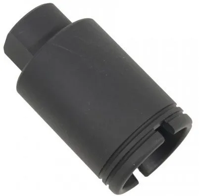 Guntec USA AR-15 Micro Flash Can 9mm Black - Muzzle Device for AR-15, vista 1