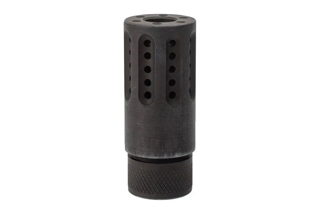 Guntec Usa Ar-15 Micro Slip Over Barrel Shroud With Multi Port Muzzle Brake - Muzzle Device for AR-15 - view 1