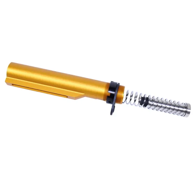 Guntec USA AR-15 Mil-Spec Buffer Tube Set Anodized Orange - Buffer Tube Assembly for AR-15 - view 1
