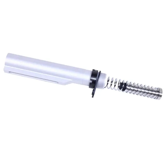 Guntec USA AR-15 Mil-Spec Buffer Tube Set Unfinished - Buffer Tube Assembly for AR-15, vista 1