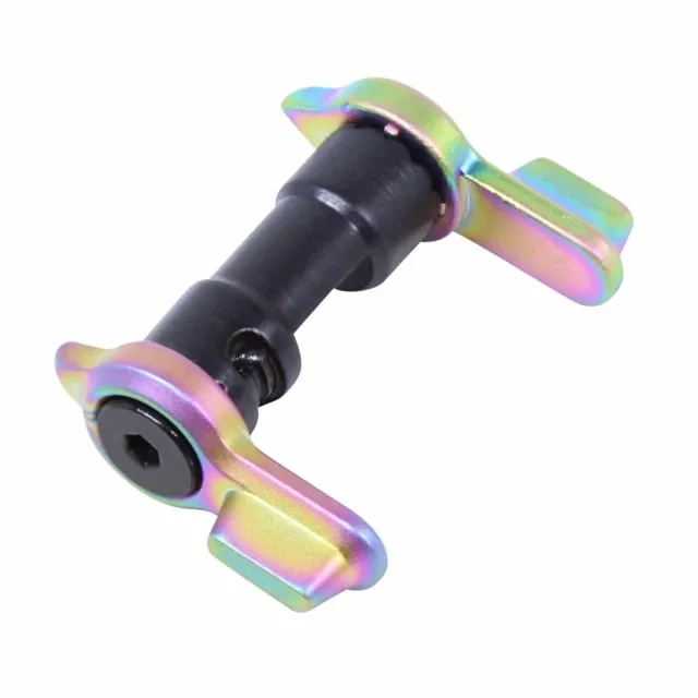 Guntec USA AR-15 Multi Degree Short Throw Ambi Safety Matte Rainbow Pvd Coated - Safety for AR-15 - view 1
