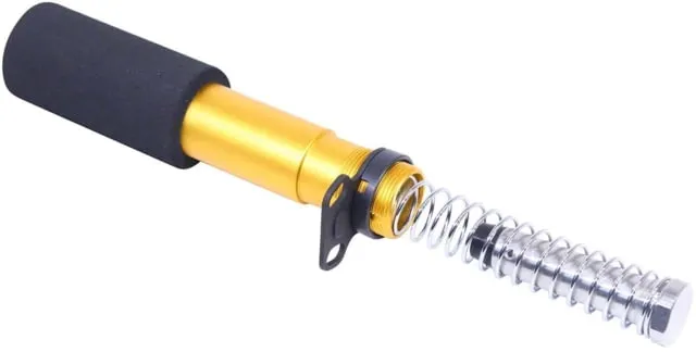 Guntec USA AR-15 Pistol Buffer Tube Kit Anodized Gold - Buffer Tube Assembly for AR-15, vista 1
