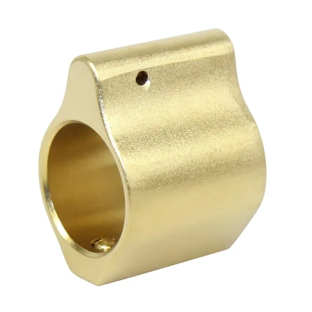 Guntec USA AR-15 Steel Low Profile Gas Block Tin Coated - Gas Block for AR-15, vista 1