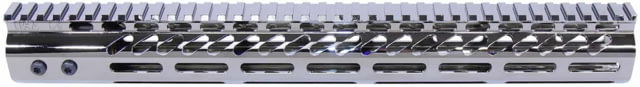 Guntec USA AR-15 Ultra Lightweight Thin M-LOK Free Floating Handguard w/ Monolithic Top Rail 15in Chrome Black - Handguard for AR-15 - view 1