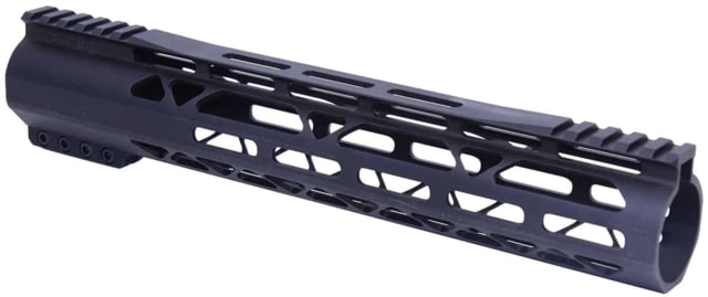 Guntec USA AR-308 12in Air-Lok Series M-LOK Compression Free Floating Handguard w/ Monolithic Top Rail Gen 2 Anodized Black - Handguard for AR-15, vista 1