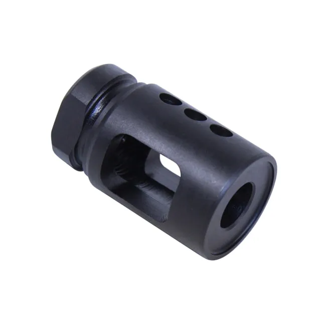 Guntec USA AR .308 Cal Micro Comp Steel Compensator Black Nitride - Muzzle Device for AR-15 - view 1