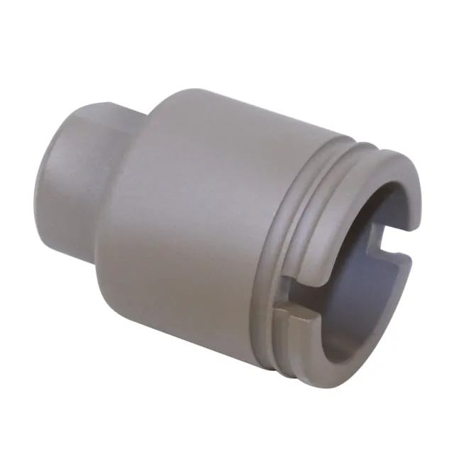 Guntec USA AR .308 Cal Stubby Slim Compact Flash Can Cerakote Flat Dark Earth - Muzzle Device for AR-15 - view 1