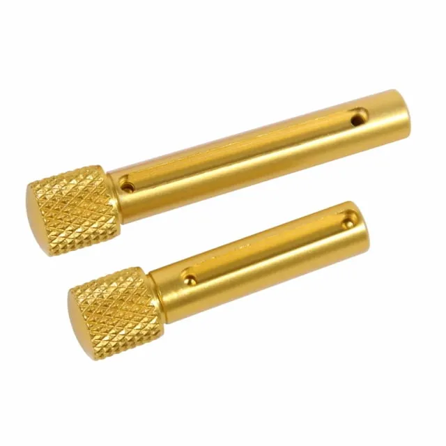 Guntec USA AR .308 Gen 2 Extended Takedown Pin Set Gold - Takedown Pin for AR-15, vista 1