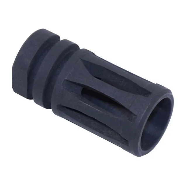 Guntec USA AR 9mm Caliber A2 Birdcage Flash Hider 1/2x28 Thread Black Phosphate Finish - Muzzle Device for AR-15, vista 1