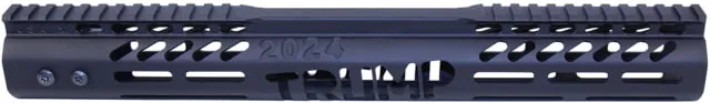 Guntec USA Limited Edition Trump Series M-LOK System Free Floating Handguard w/Monolithic Top Rail .308 Caliber 15in Anodized Black - Handguard for AR-15, vista 1