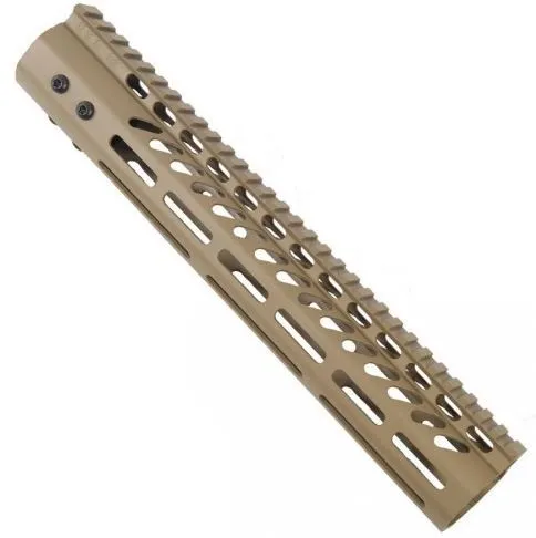 Guntec Usa Ultra-Lightweight Thin M-Lok Ar-15 Handguard - Black - 15" - Handguard for AR-15 - view 5