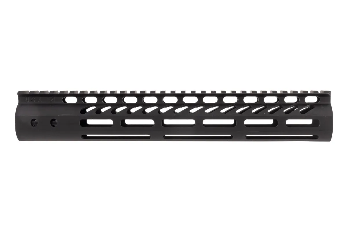 Guntec USA Ultra Lightweight Thin M-Lok Free Floating Handguard w/Monolithic Top Rail 12in Black - Handguard for AR-15 - view 1