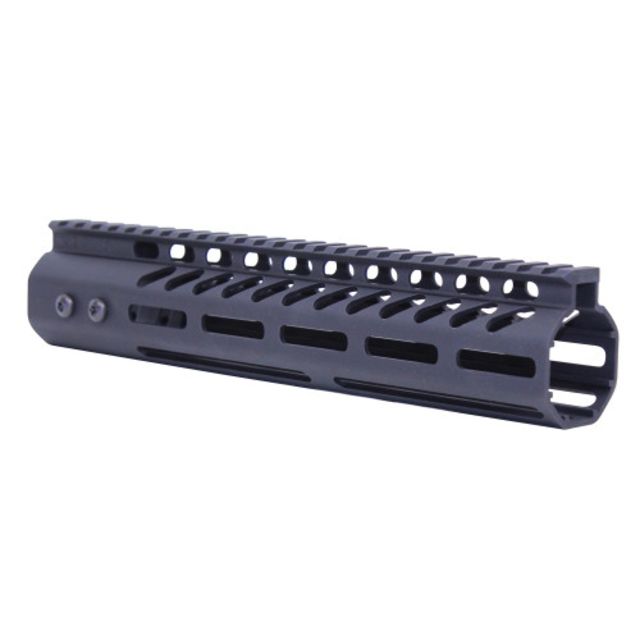 Guntec USA Ultra Lightweight Thin M-LOK Free Floating Handguard w/Monolithic Top Rail .308 10in Black - Handguard for AR-15 - view 1