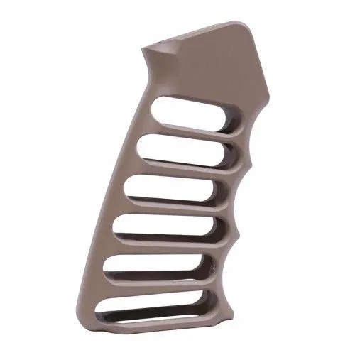 Guntec Usa Ultralight Series Gen 2 Skeletonized Aluminum Pistol Grip - Flat Dark Earth - Pistol Grip for AR-15 - view 1