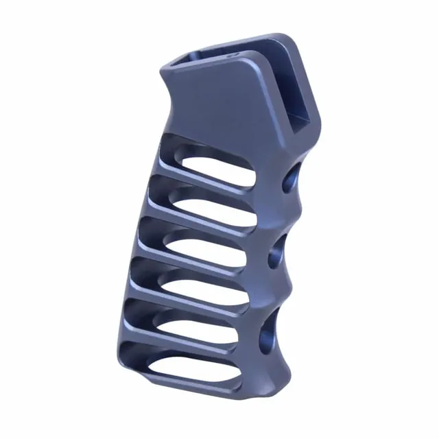 Guntec USA Ultralight Series Skeletonized Aluminum Pistol Grip Anodized Grey - Pistol Grip for AR-15 - view 1