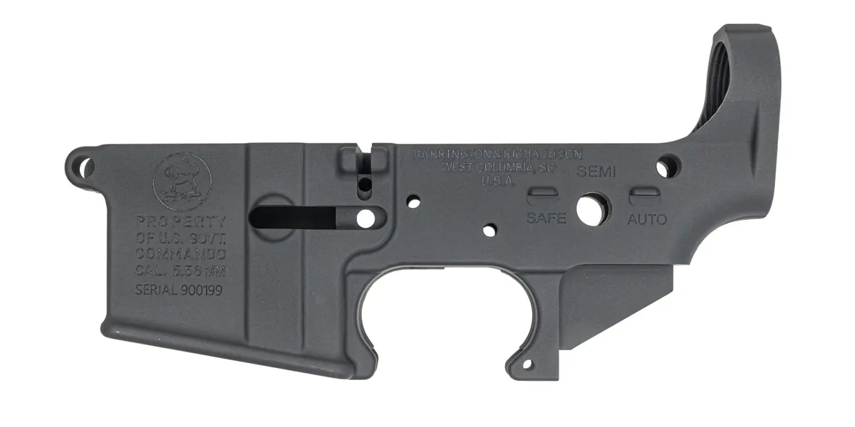 Harrington & Richardson Commando Lower Receiver. Gray (Blem) - Lower Receiver for AR-15 - view 1