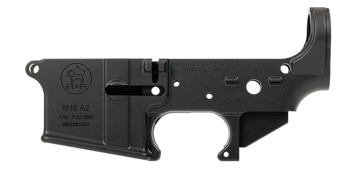 Harrington & Richardson M16A2 Special Forces COTS Marked Stripped Lower, Black - Lower Receiver for AR-15 - view 1