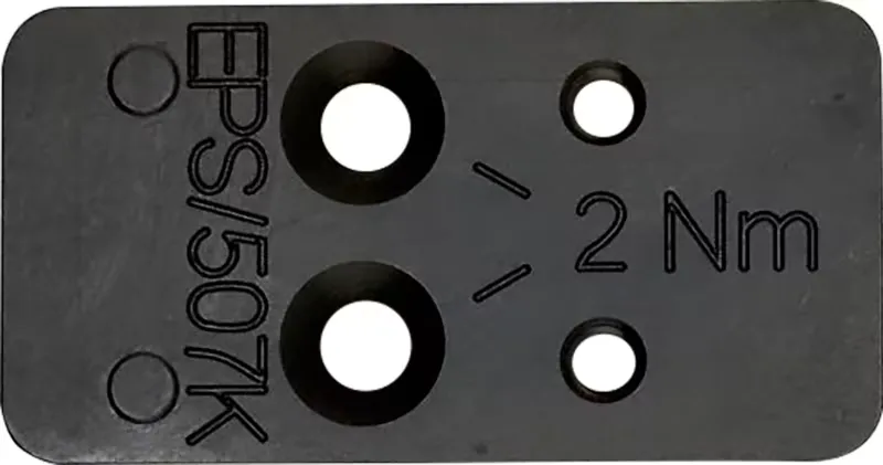Heckler & Koch HK VP9 Optics Ready Mounting Plate 51000381 for Holosun 407K/507K/EPS, Black, Red Dot Mount - Optic Mount, vista 1