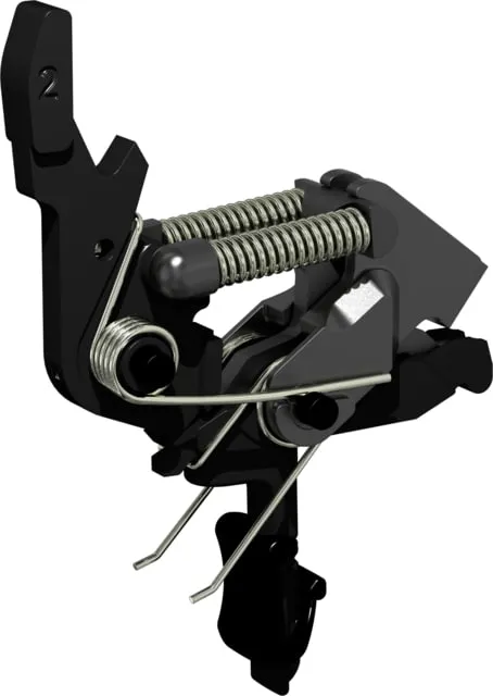 HIPERFIRE Xtreme 2 Stage Mod-3 Trigger Assembly AR-10/15/9/ SIG Sauer MPX 3.5 - 4.5 lb Pull Flat H&M BLACKNITRIDE+ Black - Trigger for AR-15 - view 1