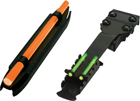 Hiviz C-Series Front/Rear Wide Magnetic Turkey/Deer Sight Set for Winchester 1300, Mossberg, Remington SP10 Rib Shotguns - C400-1 - Iron Sights for AR-15, vista 2