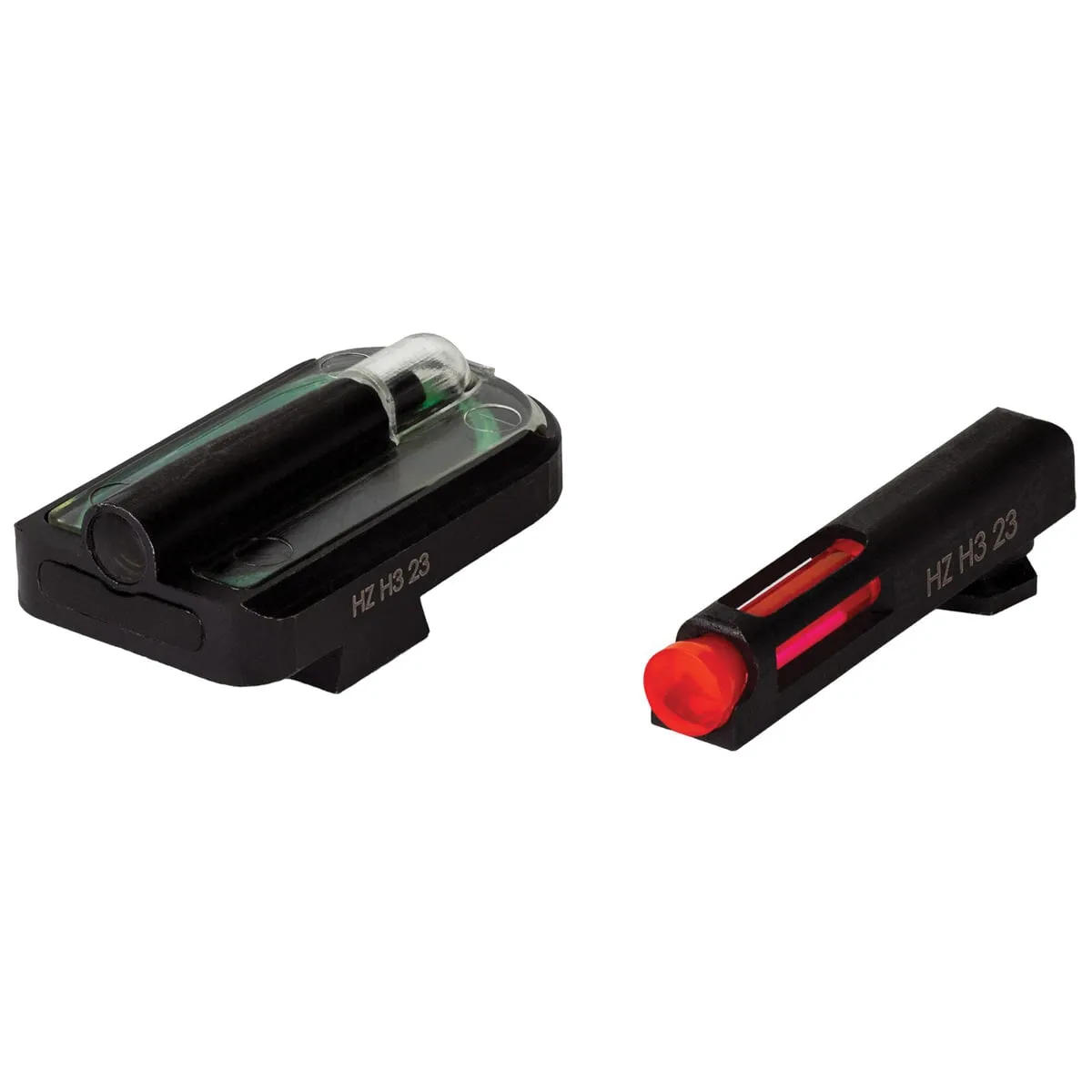 HiViz FastDot H3 Night Sight Set - Front/Rear with Red/Green for Night and Day Use - GGLFD21 - Iron Sights for AR-15, vista 1